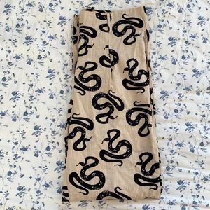 Snake print pants